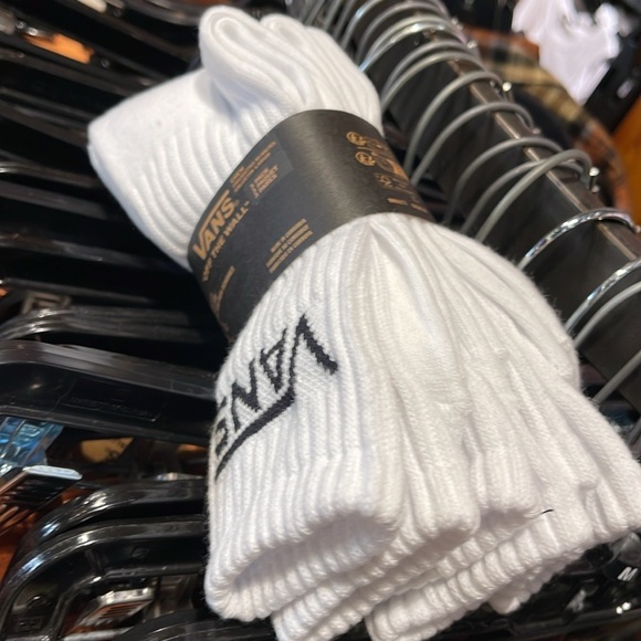 Vans Socks 3 pairs set CREW VANS.
"OFF THE WALL" White/Black 
NWT - Picture 14 of 16